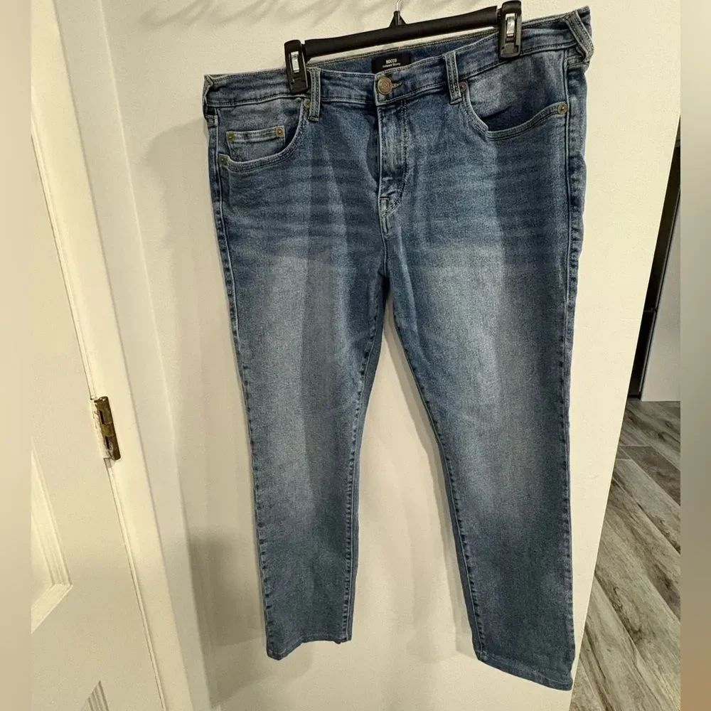 True Religion Men's Relaxed Skinny Jeans - Medium Blue